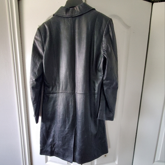 Marks and Spencer Per Una Genuine Leather Jacket Size 10 - Picture 2 of 4